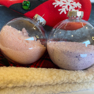 Bath Salt/ Foot Soak Christmas Ornament 2 Fragrances (Seasonal)