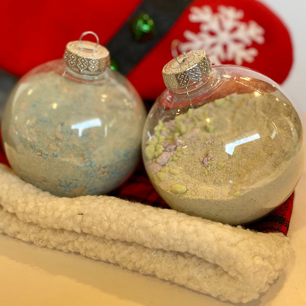 Bath Salt/ Foot Soak Christmas Ornament 2 Fragrances (Seasonal)